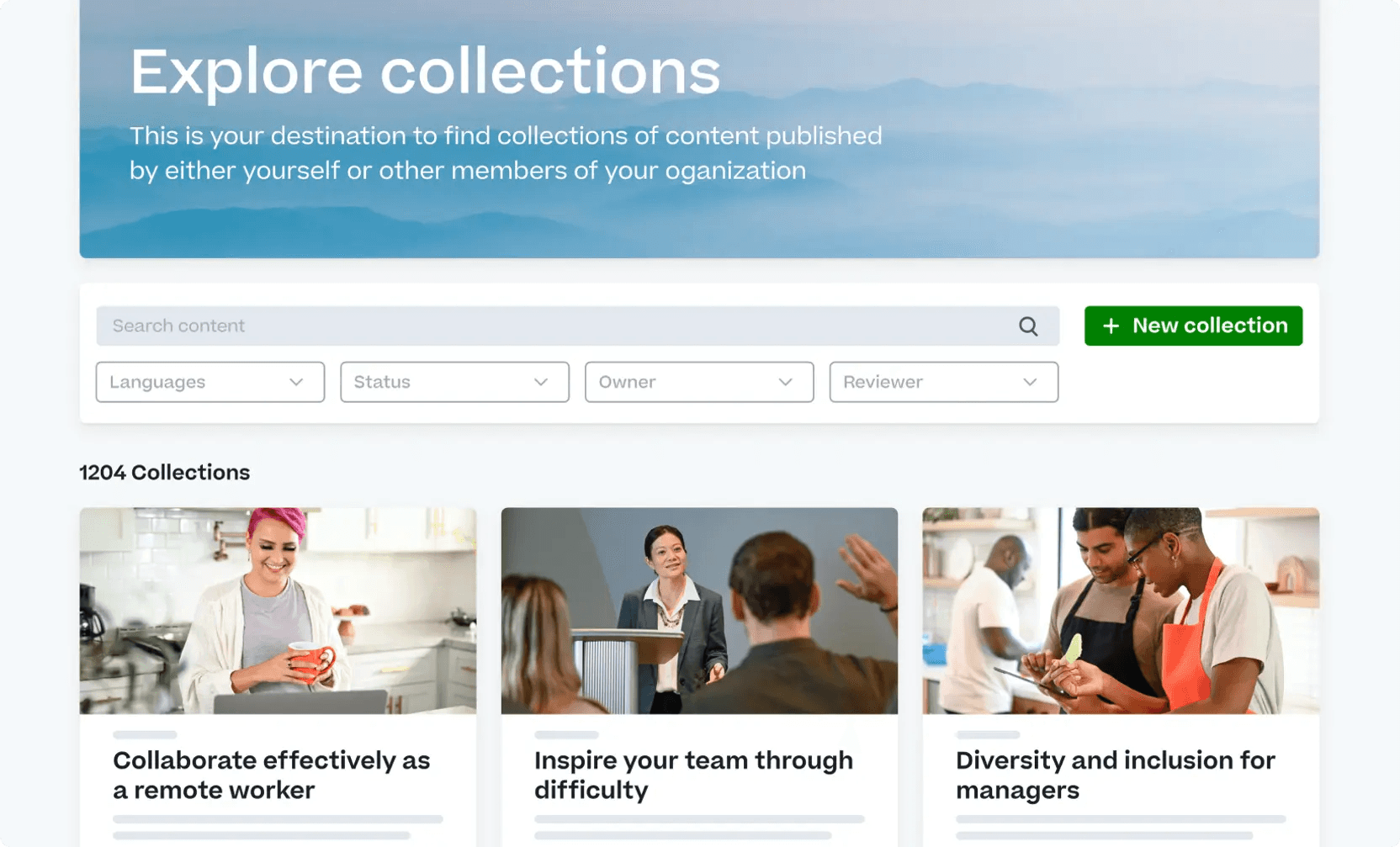 Recherchez, parcourez et consommez du contenu